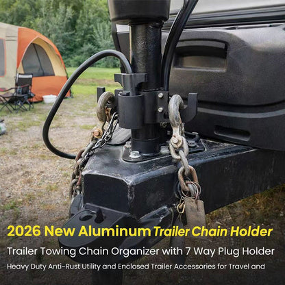 🔥Hot Sale Deals-Aluminum Trailer Towing Chain Organizer Mount