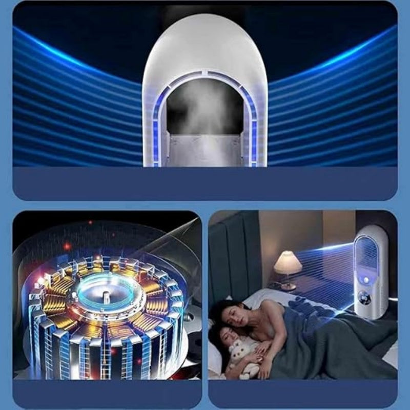 🔥Limited-time offer-6-Speed Bladeless Electric Fan with Light