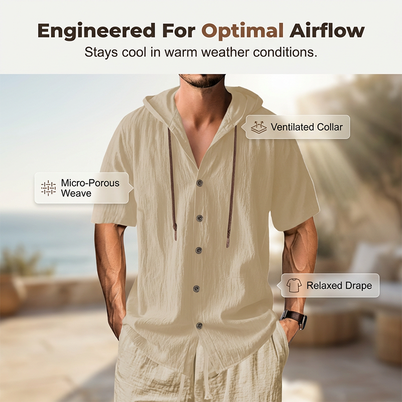 🔥Hot Deals-Men's Casual Hooded Shirt & Pants Set