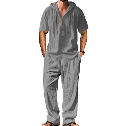 🔥Hot Deals-Men's Casual Hooded Shirt & Pants Set