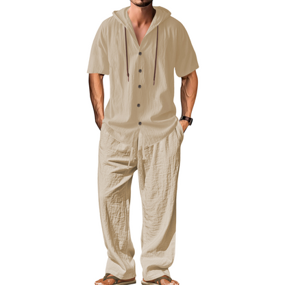 🔥Hot Deals-Men's Casual Hooded Shirt & Pants Set