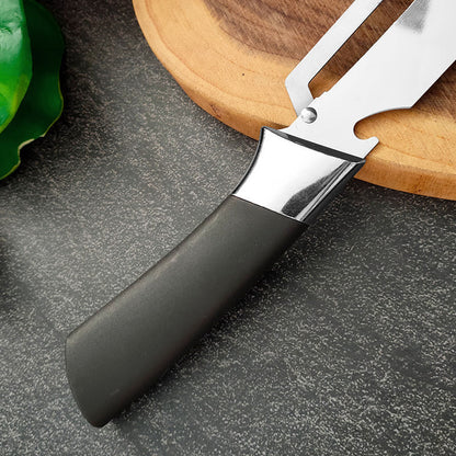 🔪 Tired of dull peelers? Meet our Thickened Stainless Steel Multi-Peeler – razor-sharp, ergonomic, peels & juliennes. Upgrade your kitchen today! 🥒