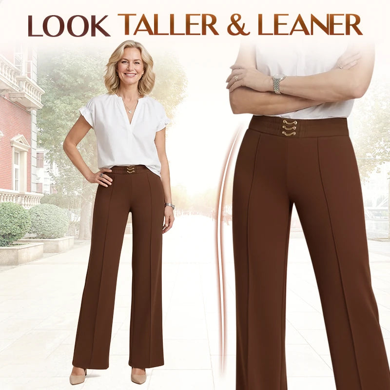 🎁New arrival 50% OFF💥Women's High-Waist Wide-Leg Trousers