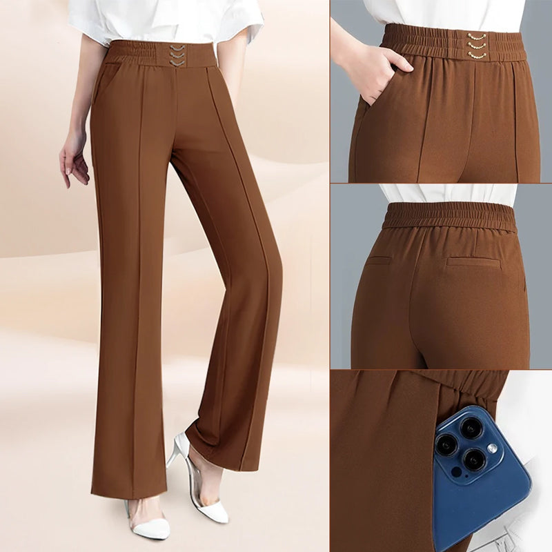 🎁New arrival 50% OFF💥Women's High-Waist Wide-Leg Trousers