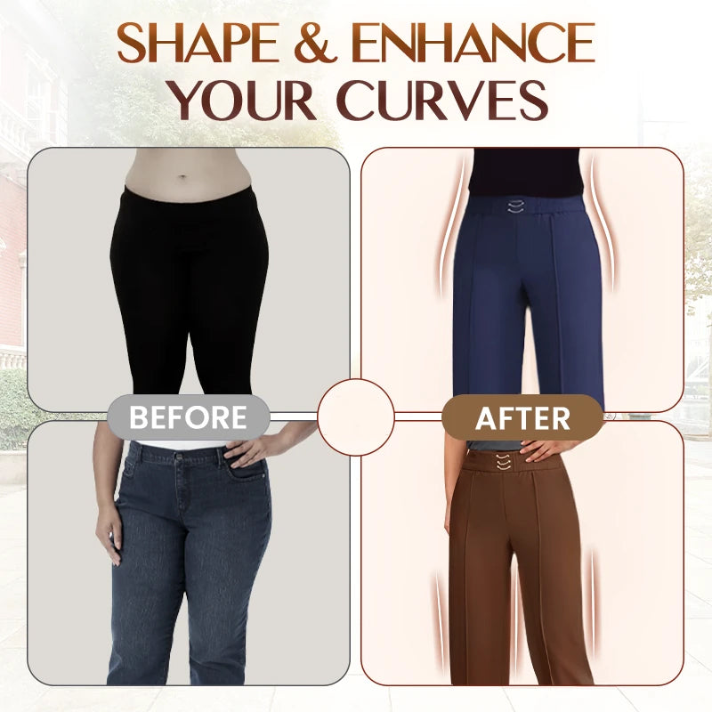 🎁New arrival 50% OFF💥Women's High-Waist Wide-Leg Trousers