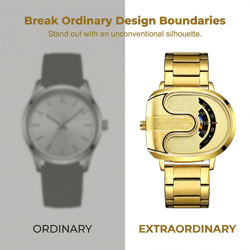 🔥2026 New Arrivals Sale-Men's Fashion U-Shaped Dial Watch
