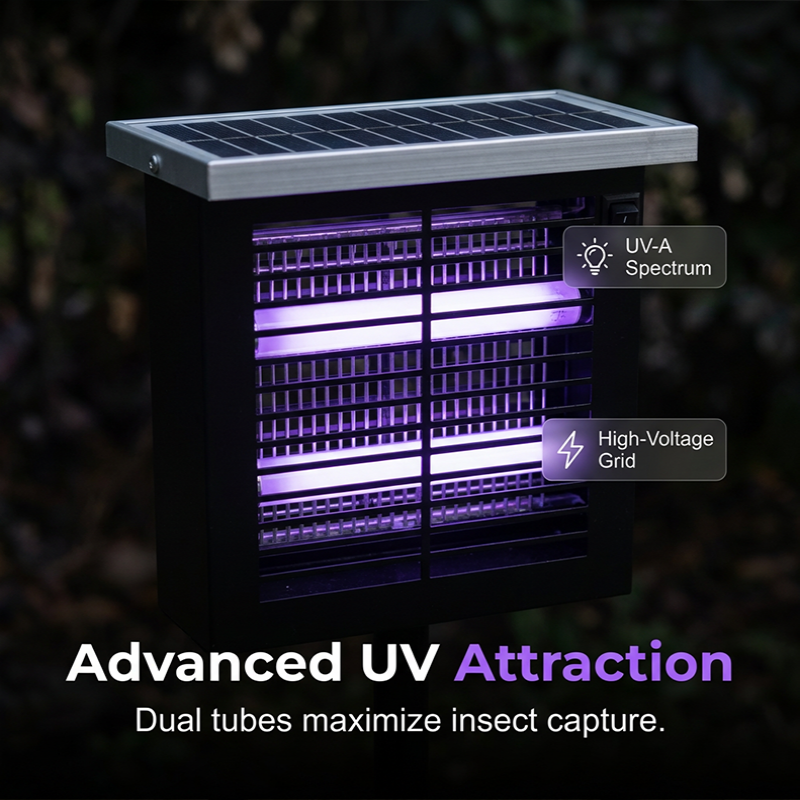 🏆2026 New Arrivals - 50% Off!🔥3500V High Powered Solar Bug Zapper for Indoor & Outdoor