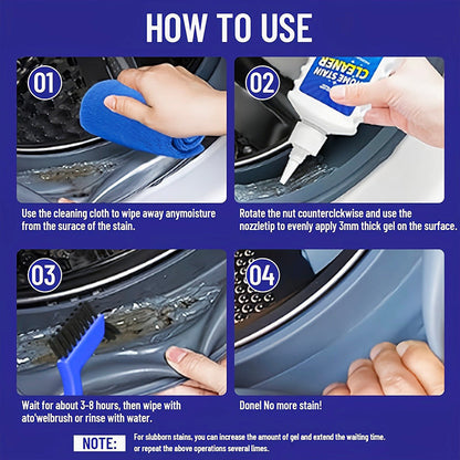 🧴 Mold & Stain Remover Gel – Penetrates Deep, Bleach-Free, Works on Grout & Silicone 🚫🦠✨