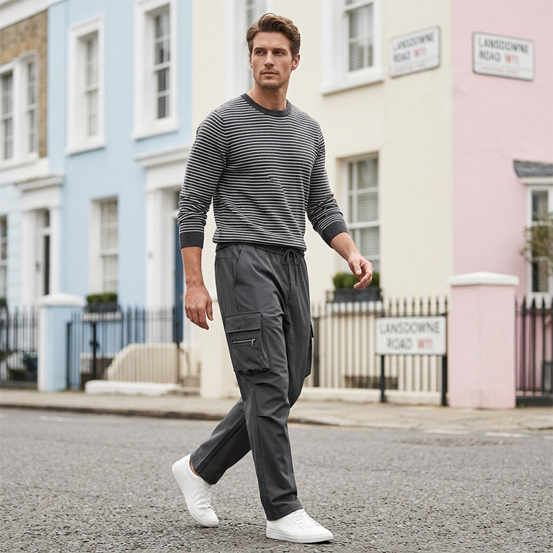 ✨ Practical Comfort | Men's Multi-Pocket Relaxed-Fit Cargo Pants