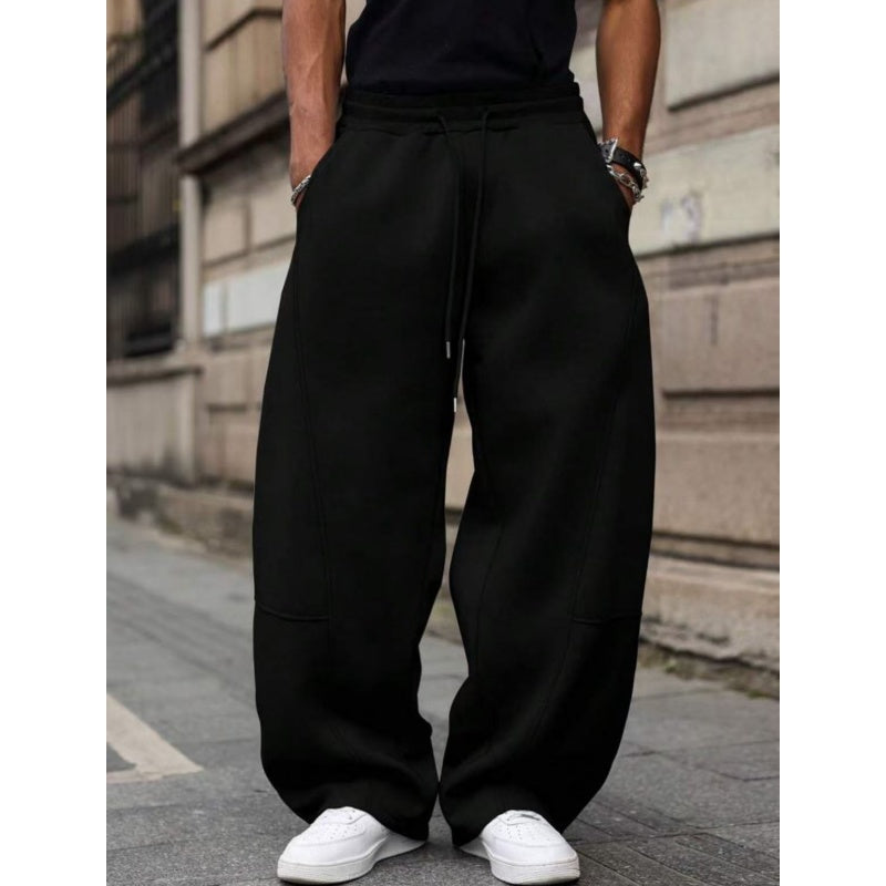 🔥 Heavyweight Comfort | Unisex Wide-Leg Straight-Fit Sweatpants with Drawstring Waist