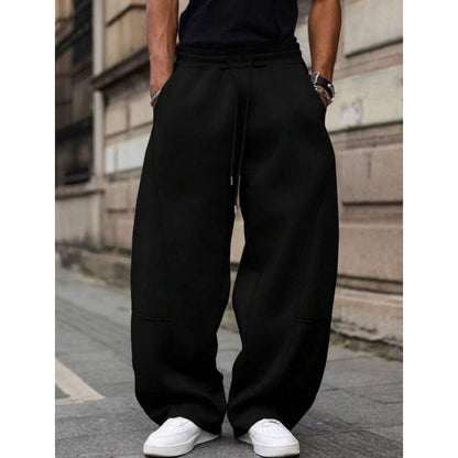 🔥 Heavyweight Comfort | Unisex Wide-Leg Straight-Fit Sweatpants with Drawstring Waist