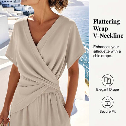 🔥Limited-time offer-Elegant Solid Color Two-Piece Set