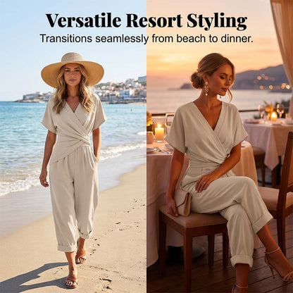 🔥Limited-time offer-Elegant Solid Color Two-Piece Set