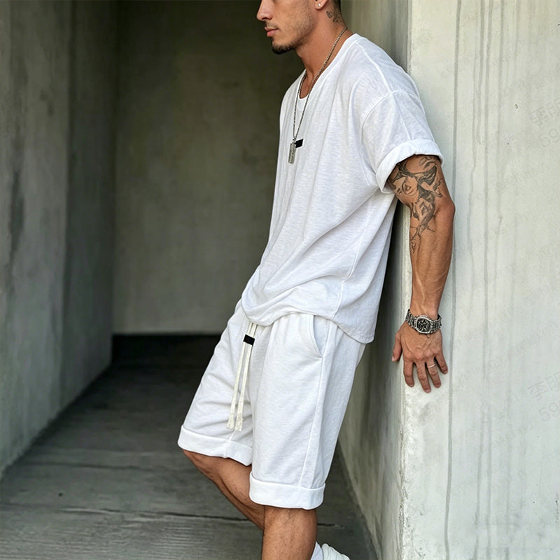 🎁New Arrival 58% OFF💥Men's Casual T-Shirt & Shorts Set