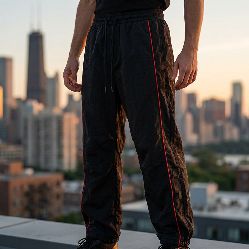 👖 50% OFF NOW! 🔥 Retro Side-Stripe Wide-Leg Trousers – High-Waisted, Comfortable Fit & Perfect for a Vintage Streetwear Look ✨