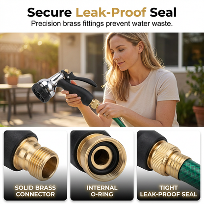 💧 50% OFF NOW! 🔧 Heavy-Duty Metal Garden Hose Nozzle Sprayer – 10 Adjustable Spray Patterns, Ergonomic Handle & Leak-Proof for Lawn, Car & Patio 🌿
