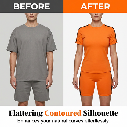 Women's Casual Short-Sleeve Top and Shorts Set