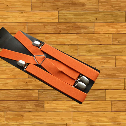 Classic Unisex Adjustable Elastic 4-Clip Suspenders