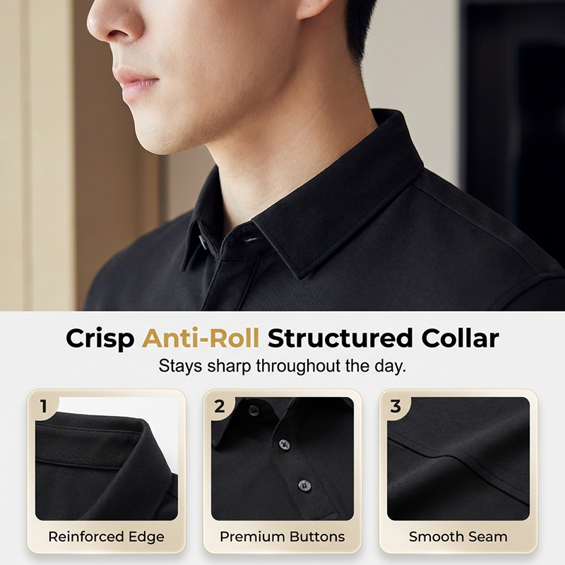 🔥Hot Sale Deals-Men’s Cooling Solid Color Business Casual Short-Sleeve Shirt