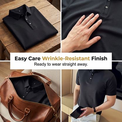 🔥Hot Sale Deals-Men’s Cooling Solid Color Business Casual Short-Sleeve Shirt