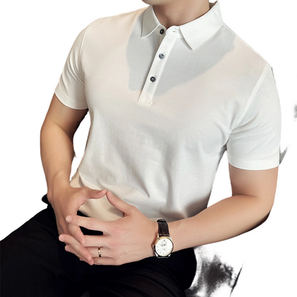 🔥Hot Sale Deals-Men’s Cooling Solid Color Business Casual Short-Sleeve Shirt