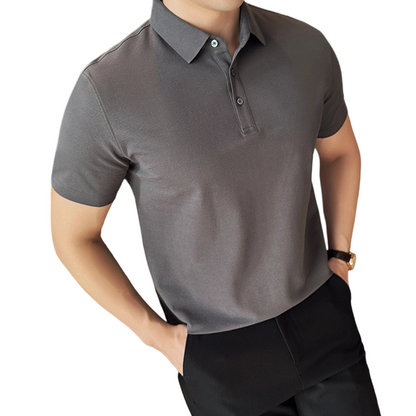 🔥Hot Sale Deals-Men’s Cooling Solid Color Business Casual Short-Sleeve Shirt