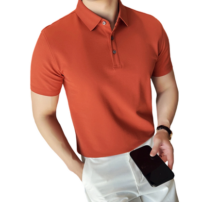 🔥Hot Sale Deals-Men’s Cooling Solid Color Business Casual Short-Sleeve Shirt