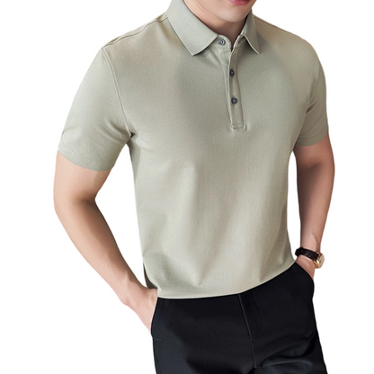 🔥Hot Sale Deals-Men’s Cooling Solid Color Business Casual Short-Sleeve Shirt