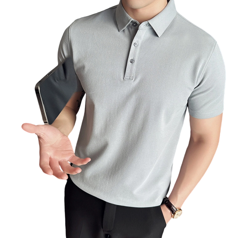 🔥Hot Sale Deals-Men’s Cooling Solid Color Business Casual Short-Sleeve Shirt