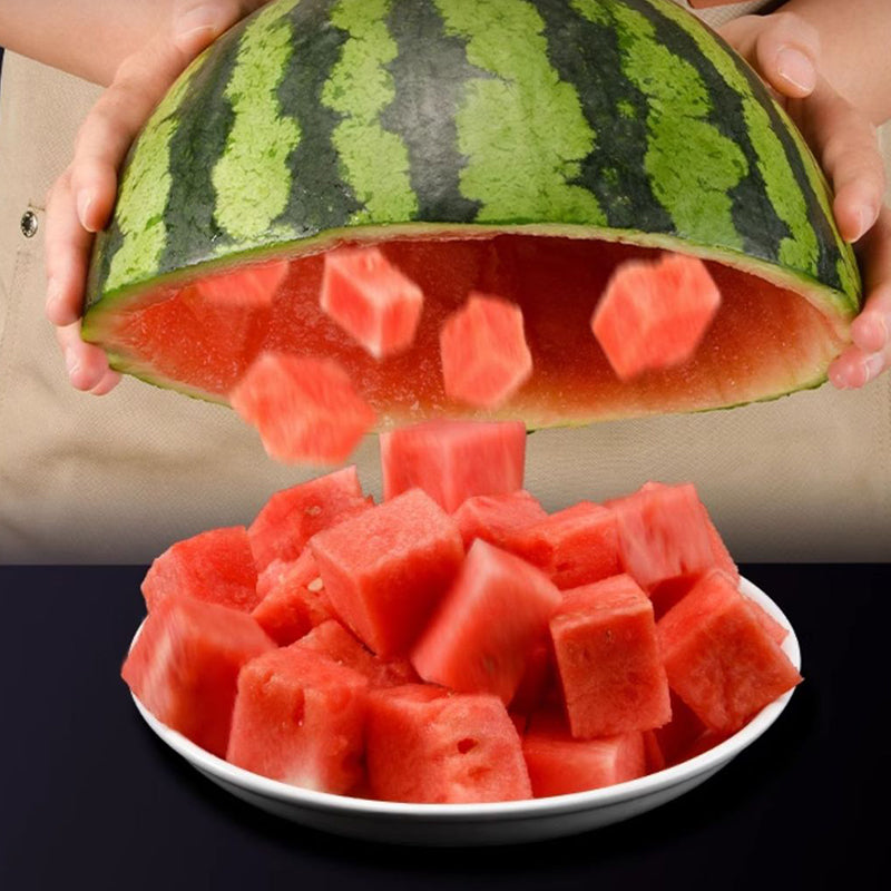 🔥Limited-time offer-Quick-Cut Stainless Steel Watermelon Cube Slicer
