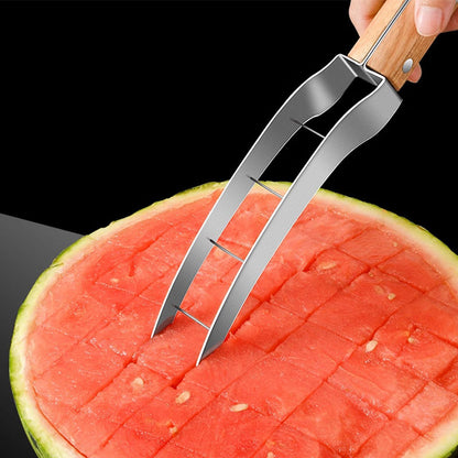 🔥Limited-time offer-Quick-Cut Stainless Steel Watermelon Cube Slicer