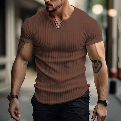 💥Limited-time offer-Men's Slim Solid Henley Shirt