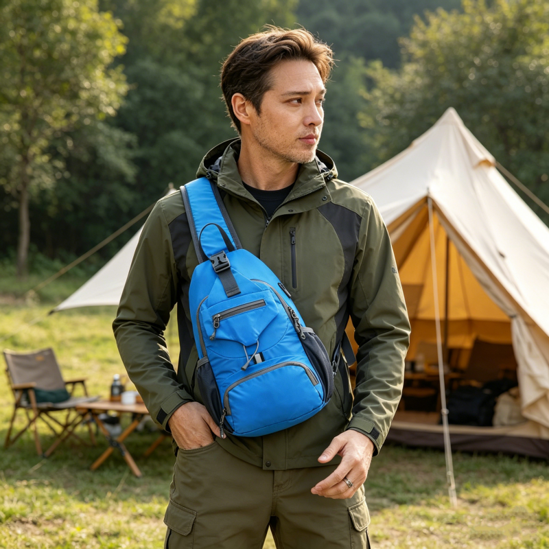🎒 Practical Everyday Carry | Men's Multi-Pocket Water-Resistant Oxford Sling Bag