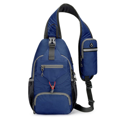 🎒 Practical Everyday Carry | Men's Multi-Pocket Water-Resistant Oxford Sling Bag