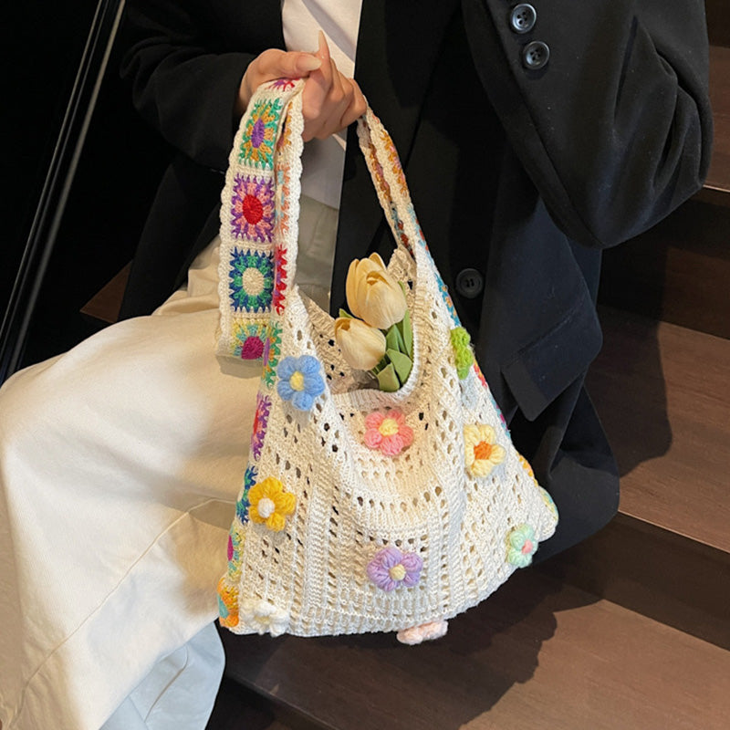🧺 LIMITED-TIME 50% OFF! ✨ Women's Crochet Ethnic Bag – Bohemian, Spacious, Versatile 🌼