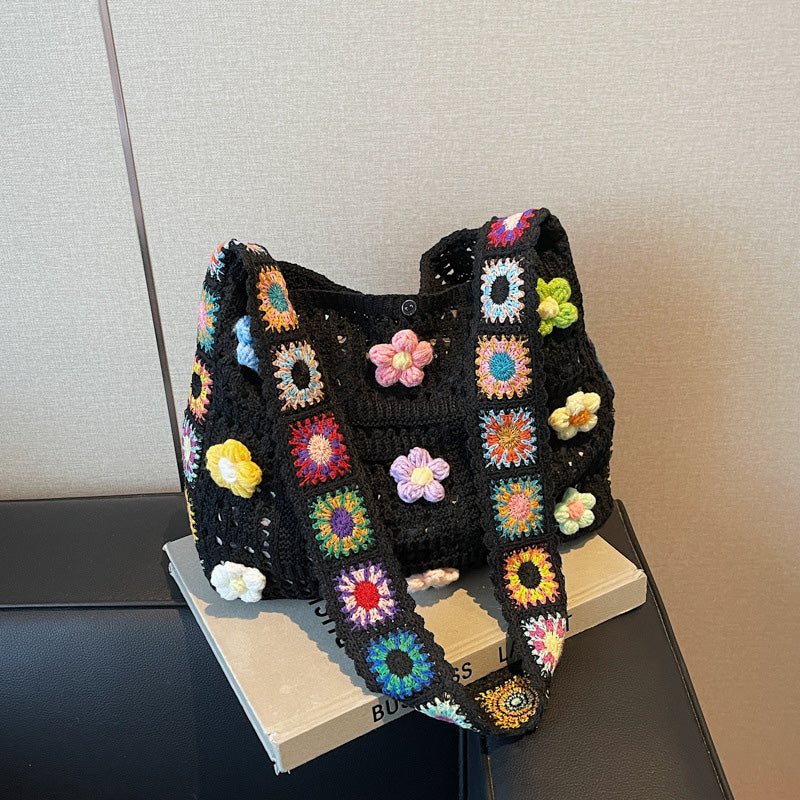 🧺 LIMITED-TIME 50% OFF! ✨ Women's Crochet Ethnic Bag – Bohemian, Spacious, Versatile 🌼