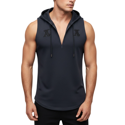 🔥2026 New Arrivals: Hot Sellers-Men's Sleeveless Workout Hoodie Tank Top