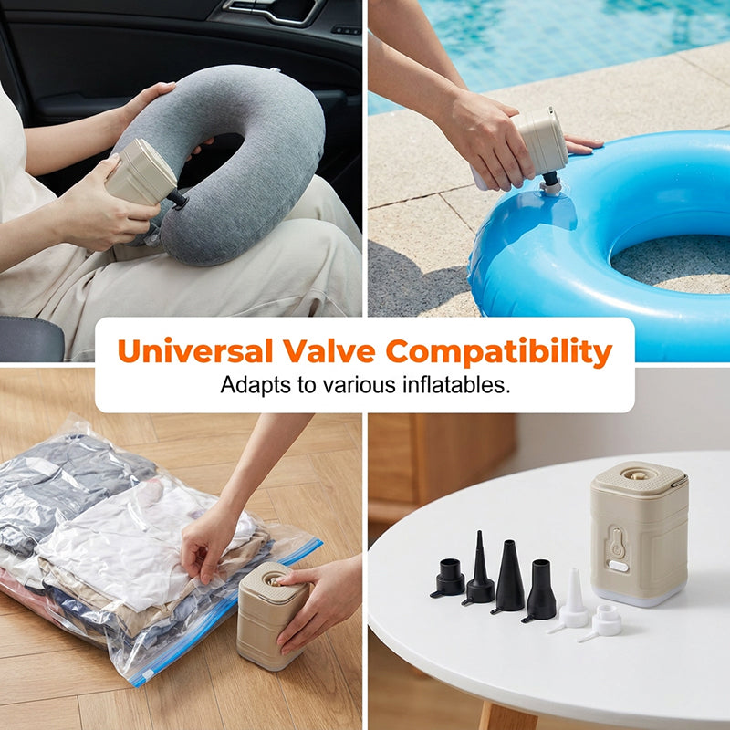 🎈🔦 3-in-1 Portable Electric Air Pump – Inflation + Lighting – Cash on Delivery ⚡✅