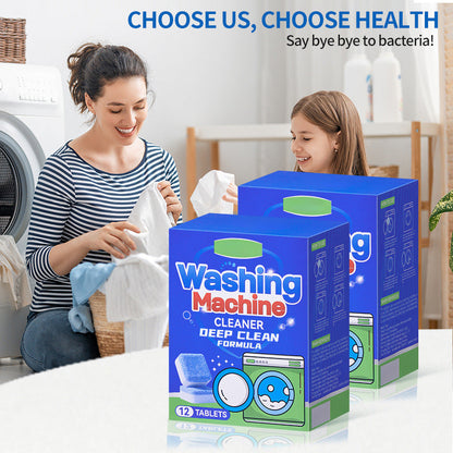 ⏰ Last Day Special Price £8.59 ! 🔥Buy 2 Get 1 Free🧼 Washing Machine Cleaner Tablets – Deep Clean, Remove Odor & Keep Your Washer Fresh ✨🏠