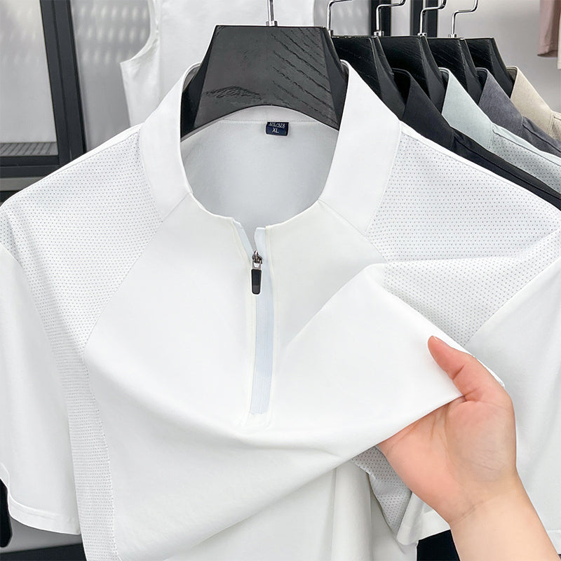 🔥New Arrivals & Special Offers-Men's Quick-Dry Half-Zip Athletic T-Shirt