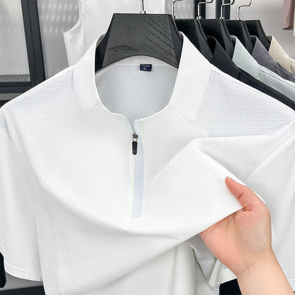 🔥New Arrivals & Special Offers-Men's Quick-Dry Half-Zip Athletic T-Shirt