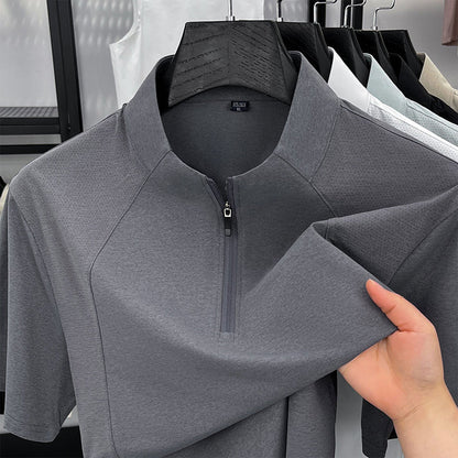 🔥New Arrivals & Special Offers-Men's Quick-Dry Half-Zip Athletic T-Shirt