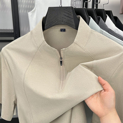 🔥New Arrivals & Special Offers-Men's Quick-Dry Half-Zip Athletic T-Shirt