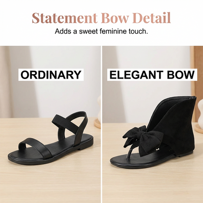 📢📢40% OFF !! ⏰Retro Sweet Split-Toe Sandalswith Big Bow
