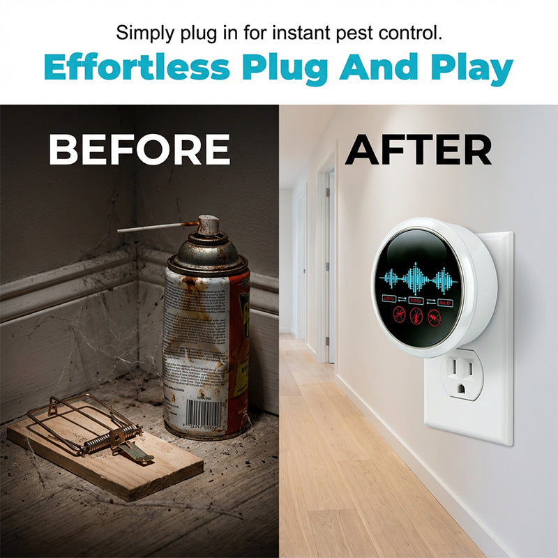 🔥Limited-time offer-Upgraded Ultrasonic Pest Control Repeller