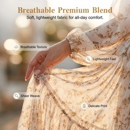 ✨2026 Newest Model-Women's Floral V-Neck High-Low Dress