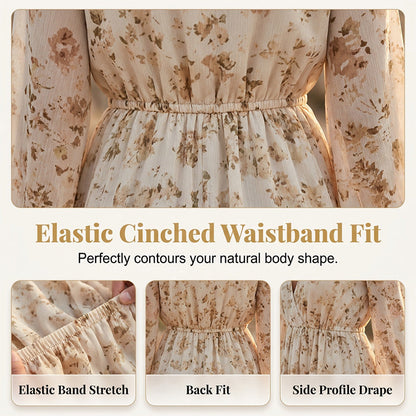 ✨2026 Newest Model-Women's Floral V-Neck High-Low Dress
