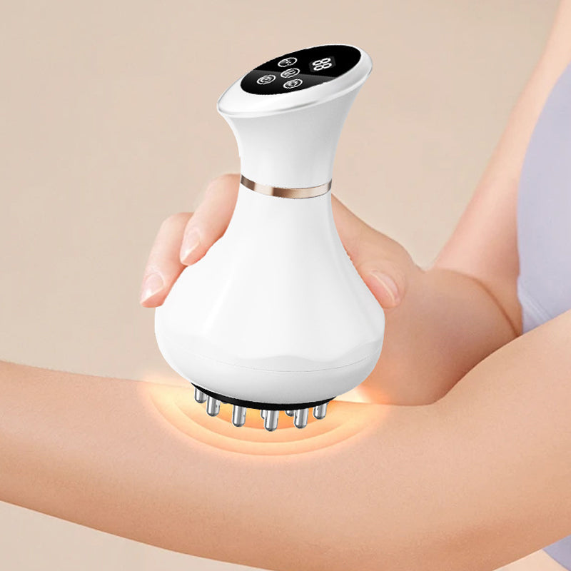 ✨5 in 1 Electric Handheld Massager with Heat and Vibration, Drainage & Anti Swelling GuaSha Tool For Belly Legs Full Body, Gift for Mom🎁