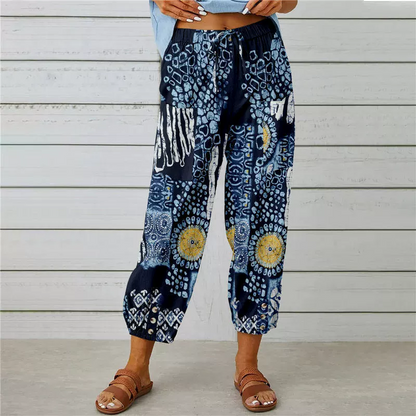 💥New Arrivals & Special Offers-Vintage Floral High-Waist Jogger Pants