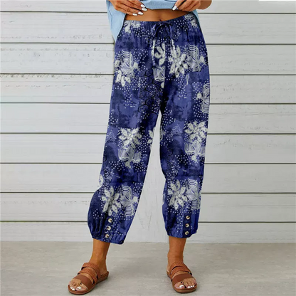 💥New Arrivals & Special Offers-Vintage Floral High-Waist Jogger Pants